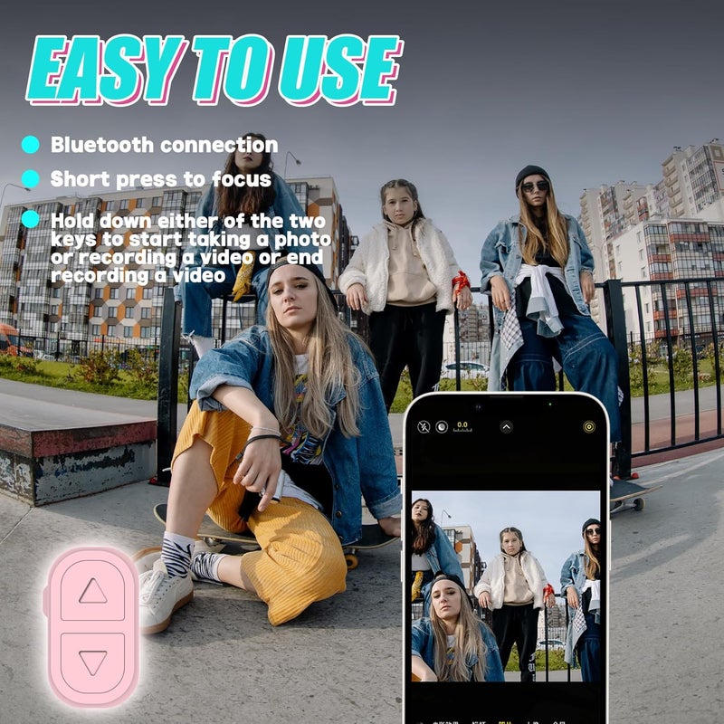 SSOBZELR TikTok Scrolling Ring Remote, Bluetooth Page Turner for iPhone/Android/iPad, Hands‑Free Scroll/Like/Next/Volume Control, Rechargeable USB‑C, Includes Phone Stand - Image 4